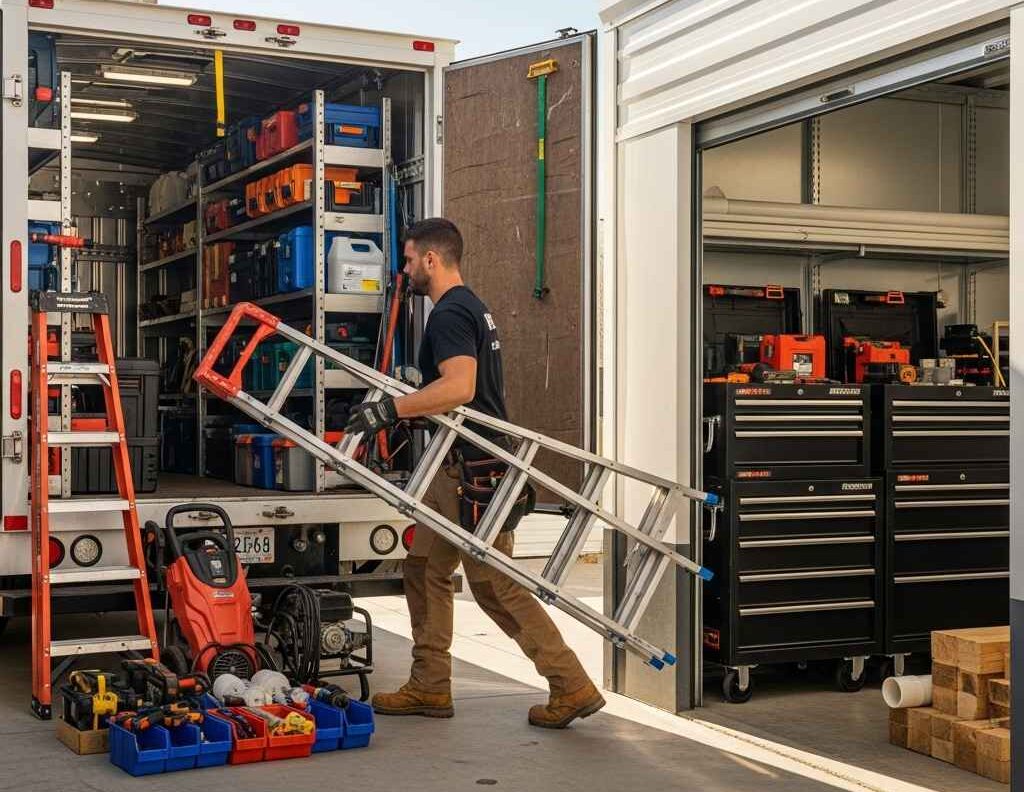 Drive-up storage units in Saint John for contractors and small trades