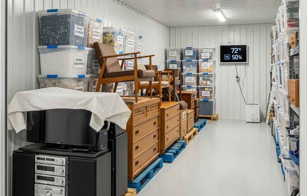 Climate-controlled storage unit in Saint John for electronics and sensitive household items