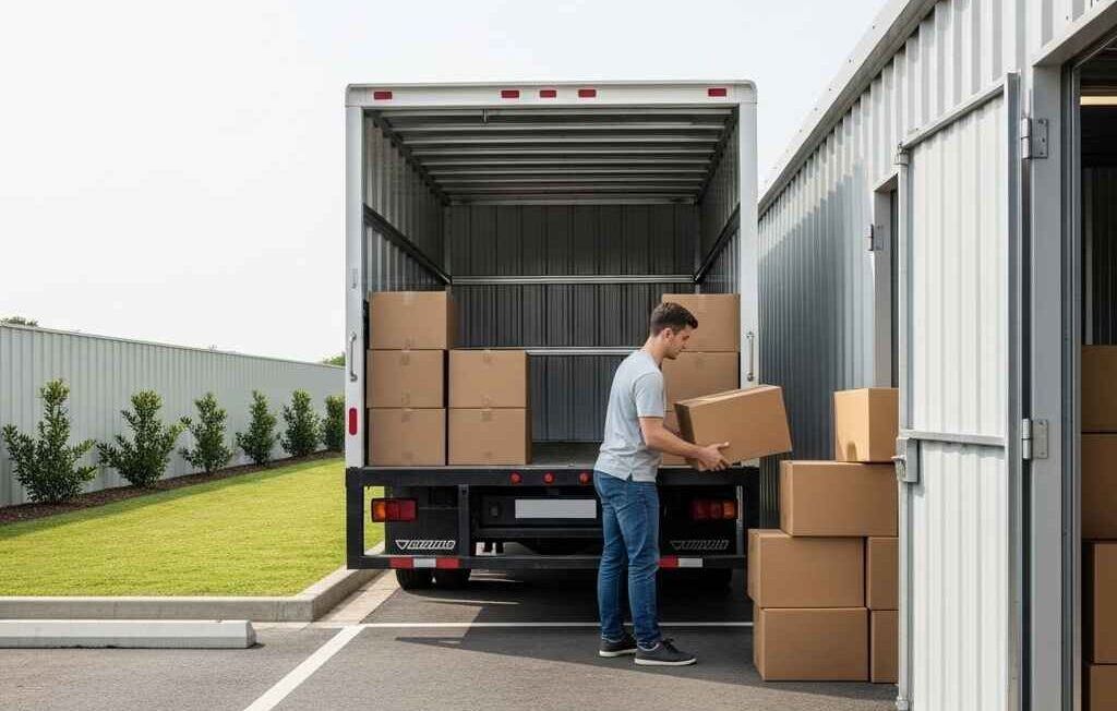 Easy move-in process at a drive-up storage unit in Saint John, New Brunswick