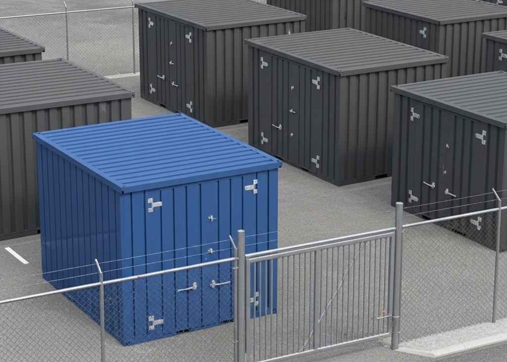 Secure off-site steel storage container rentals available at Saint John New Brunswick facility.